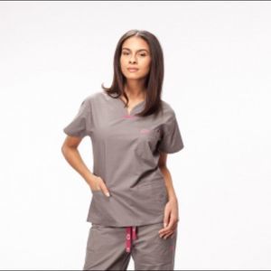 IguanaMed MedFlex 2 Quattro V Neck Scrub Top XS